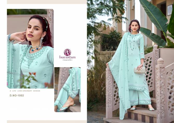 Palazzo House By Isavasyam Eid Readymade Suits Wholesale Market In Surat